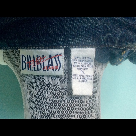 BILL BLASS Vintage Denim Jacket size PL - Picture 8 of 12